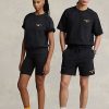 Hanorace sport cu mânecă scurtă Ralph Lauren Polo pentru femei negre Hanorace sport cu mânecă scurtă Ralph Lauren Polo pentru femei negre