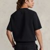 Hanorace sport cu mânecă scurtă Ralph Lauren Polo pentru femei negre Hanorace sport cu mânecă scurtă Ralph Lauren Polo pentru femei negre