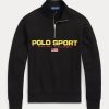 Hanorace sport din lână Ralph Lauren Polo pentru femei negre Hanorace sport din lână Ralph Lauren Polo pentru femei negre