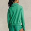Hanorace verzi pentru femei Ralph Lauren Fleece Crewneck