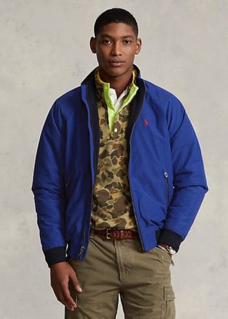 Jachete albastre pentru bărbați Ralph Lauren cu mâneci raglan