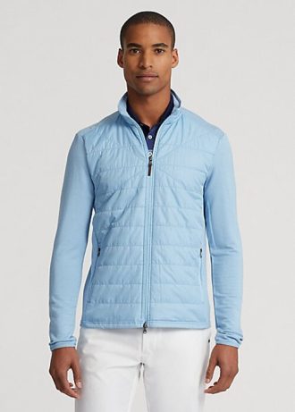 Jachete albastre pentru bărbați Ralph Lauren Hybrid Mockneck