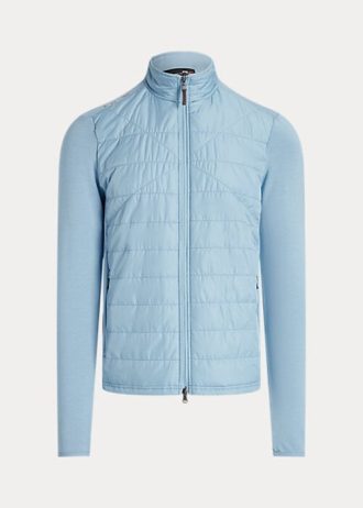 Jachete albastre pentru bărbați Ralph Lauren Hybrid Mockneck