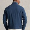 Jachete albastre Ralph Lauren pentru bărbați, în amestec de in, din twill de pește Jachete albastre Ralph Lauren pentru bărbați, în amestec de in, din twill de pește