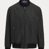 Jachete bomber din amestec de bumbac Ralph Lauren Drayton negre pentru bărbați Jachete bomber din amestec de bumbac Ralph Lauren Drayton negre pentru bărbați