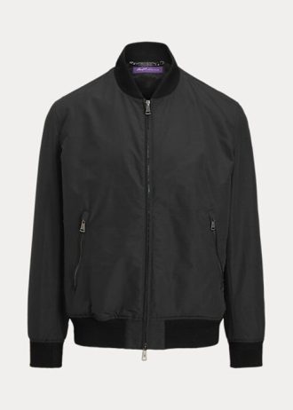 Jachete bomber din amestec de bumbac Ralph Lauren Drayton negre pentru bărbați