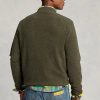 Jachete bomber din lână periată Ralph Lauren verzi pentru bărbați Jachete bomber din lână periată Ralph Lauren verzi pentru bărbați