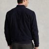 Jachete bomber din piele de căprioară Ralph Lauren pentru bărbați bleumarin Jachete bomber din piele de căprioară Ralph Lauren pentru bărbați bleumarin