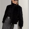 Jachete bomber din shearling pentru femei Ralph Lauren Raygan negre Jachete bomber din shearling pentru femei Ralph Lauren Raygan negre