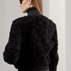 Jachete bomber din shearling pentru femei Ralph Lauren Raygan negre Jachete bomber din shearling pentru femei Ralph Lauren Raygan negre