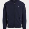 Jachete bomber din tricot dublu Ralph Lauren pentru bărbați bleumarin Jachete bomber din tricot dublu Ralph Lauren pentru bărbați bleumarin