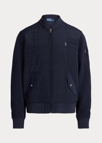 Jachete bomber hibride Ralph Lauren pentru bărbați bleumarin Jachete bomber hibride Ralph Lauren pentru bărbați bleumarin