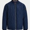 Jachete bomber matlasate pentru bărbați, albastre, Ralph Lauren Jachete bomber matlasate pentru bărbați, albastre, Ralph Lauren
