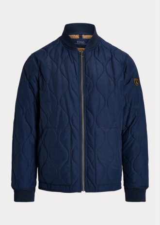Jachete bomber matlasate pentru bărbați, albastre, Ralph Lauren