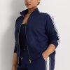 Jachete cu fermoar complet Ralph Lauren French Terry pentru femei bleumarin Jachete cu fermoar complet Ralph Lauren French Terry pentru femei bleumarin