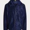 Jachete cu glugă, hidrofuge, pentru bărbați, blumarin, Ralph Lauren