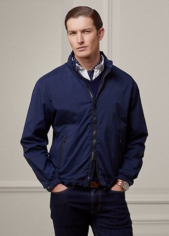 Jachete cu glugă Ralph Lauren Bryce pentru bărbați bleumarin