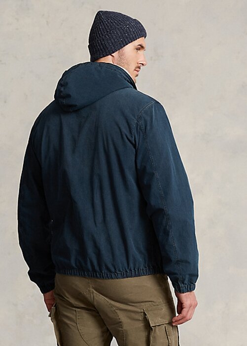 Jachete cu glugă Ralph Lauren denim pentru bărbați bleumarin Jachete cu glugă Ralph Lauren denim pentru bărbați bleumarin