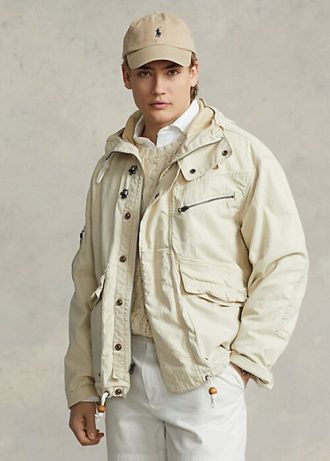 Jachete cu glugă Ralph Lauren pentru bărbați crem