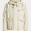Jachete cu glugă Ralph Lauren pentru bărbați crem Jachete cu glugă Ralph Lauren pentru bărbați crem