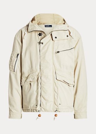 Jachete cu glugă Ralph Lauren pentru bărbați crem