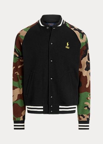 Jachete de baseball din lână cu mâneci camuflate Ralph Lauren, multicolore, pentru bărbați
