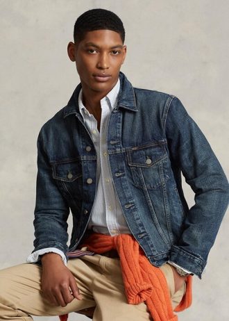 Jachete de camioner de blugi Ralph Lauren pentru bărbați
