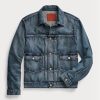 Jachete de camioner din blugi pentru bărbați, Ralph Lauren Overdale Indigo Jachete de camioner din blugi pentru bărbați, Ralph Lauren Overdale Indigo