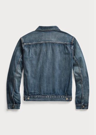 Jachete de camioner din blugi pentru bărbați, Ralph Lauren Overdale Indigo