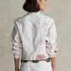 Jachete de camioner din denim alb pentru femei Ralph Lauren Pink PonyPink Pony Jachete de camioner din denim alb pentru femei Ralph Lauren Pink PonyPink Pony