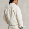 Jachete de camioner din pânză, albe, pentru bărbați, Ralph Lauren