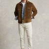 Jachete de camioner din velur stretch maro Ralph Lauren pentru bărbați