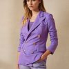 Jachete de cașmir Ralph Lauren Camden violet pentru femei