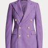 Jachete de cașmir Ralph Lauren Camden violet pentru femei