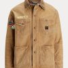 Jachete de câmp, căptușite cu lână Ralph Lauren, kaki, pentru bărbați