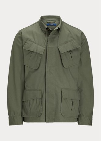 Jachete de costum Ralph Lauren Stretch Ripstop pentru bărbați Olive