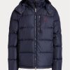 Jachete de puf hidrofuge Ralph Lauren pentru bărbați bleumarin