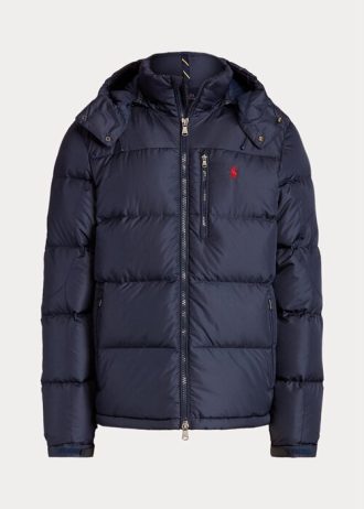 Jachete de puf hidrofuge Ralph Lauren pentru bărbați bleumarin