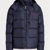 Jachete de puf hidrofuge Ralph Lauren pentru bărbați bleumarin
