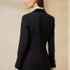 Jachete de smoking din lână Ralph Lauren Sawyer pentru femei negre Jachete de smoking din lână Ralph Lauren Sawyer pentru femei negre
