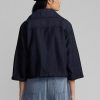 Jachete din bumbac și pânză pentru femei Ralph Lauren bleumarin Jachete din bumbac și pânză pentru femei Ralph Lauren bleumarin