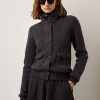 Jachete din cașmir în carouri Ralph Lauren, gri închis, pentru femei Jachete din cașmir în carouri Ralph Lauren, gri închis, pentru femei