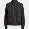 Jachete din cașmir în carouri Ralph Lauren, gri închis, pentru femei Jachete din cașmir în carouri Ralph Lauren, gri închis, pentru femei