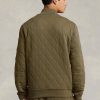 Jachete din jerseu de lux matlasate Ralph Lauren pentru bărbați Olive Jachete din jerseu de lux matlasate Ralph Lauren pentru bărbați Olive