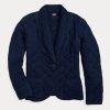 Jachete din jerseu matlasat Indigo Ralph Lauren pentru femei bleumarin Jachete din jerseu matlasat Indigo Ralph Lauren pentru femei bleumarin