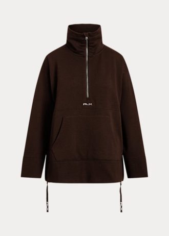 Jachete din lână Ralph Lauren, maro, cu fermoar sfert Jachete din lână Ralph Lauren, maro, cu fermoar sfert