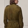 Jachete din piele de căprioară Ralph Lauren pentru bărbați Olive Jachete din piele de căprioară Ralph Lauren pentru bărbați Olive