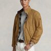 Jachete din pânză uleioasă Ralph Lauren kaki pentru bărbați Jachete din pânză uleioasă Ralph Lauren kaki pentru bărbați