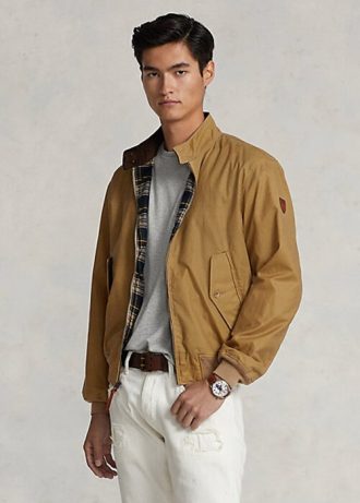 Jachete din pânză uleioasă Ralph Lauren kaki pentru bărbați