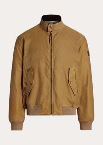 Jachete din pânză uleioasă Ralph Lauren kaki pentru bărbați